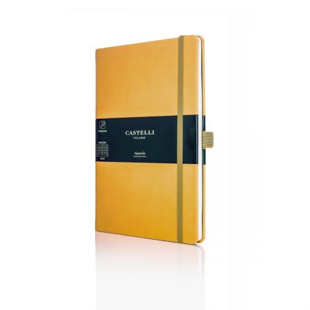 Aquarela Medium Ruled Notebook - Mustard