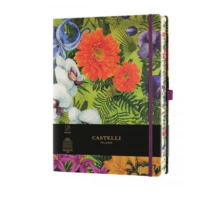 Eden Large Ruled Notebook - Orchid
