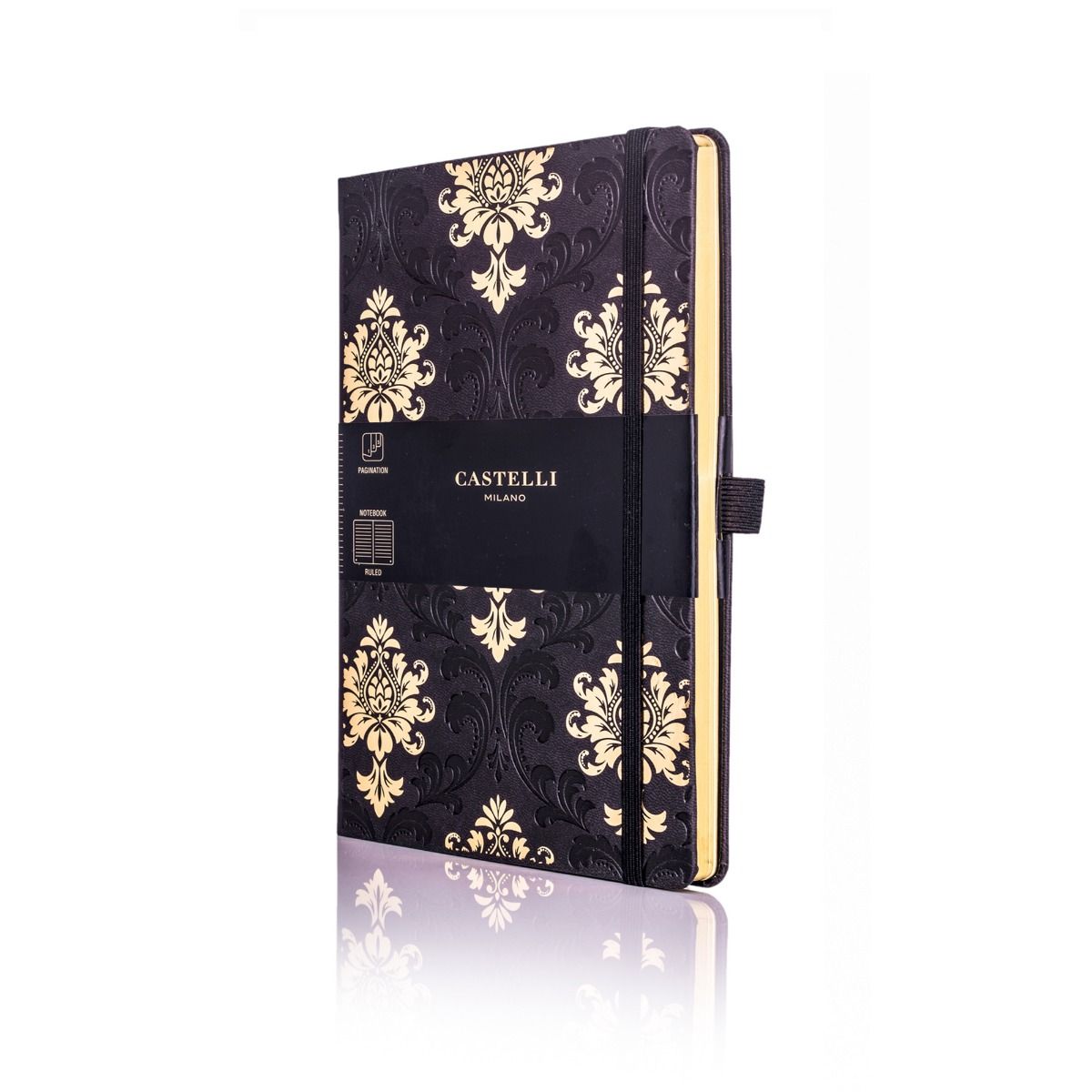CASTELLI BLACK & GOLD A5 JOURNAL COLLECTION 4 designs with 3 colour options!